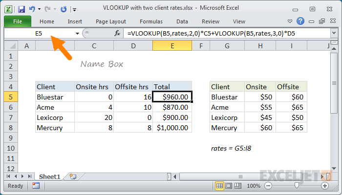 How To Select Name Box In Excel